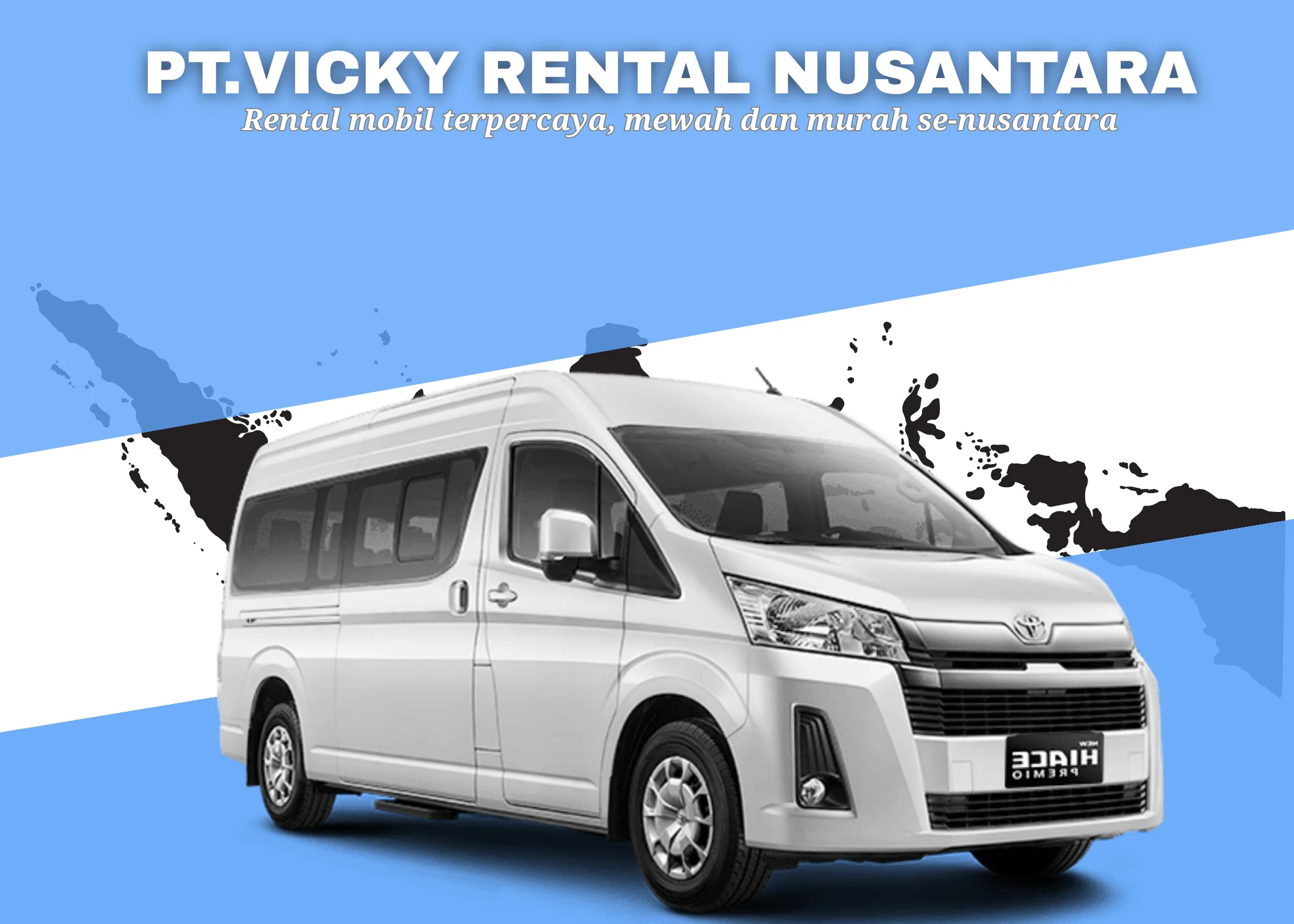 Toyota Hiace untuk perjalanan rombongan di Bandung