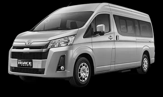 Toyota Hiace Premio untuk disewa di Kalimantan
