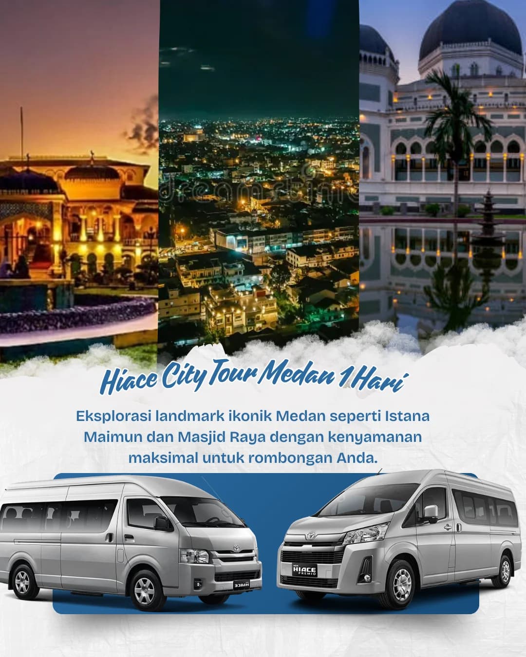Hiace City Tour Medan 1 Hari